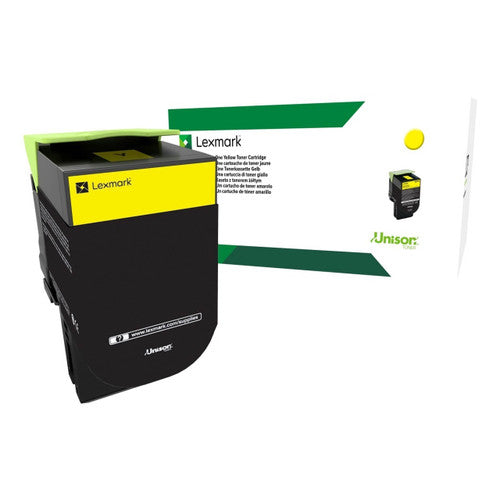 Lexmark 80C8XYE Extra High Yield Yellow Toner Cartridge 4000 Pages