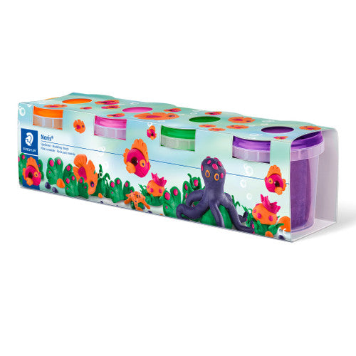 Staedtler Noris Club Modelling Dough Assorted 4 Special Colours 8134 02
