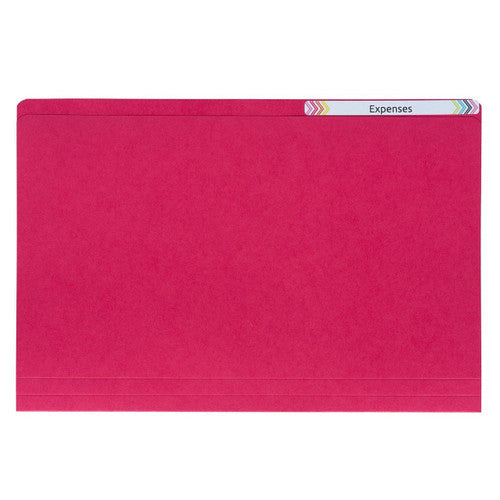 Avery Coloured Manilla Folder File Foolscap Box 100 Red