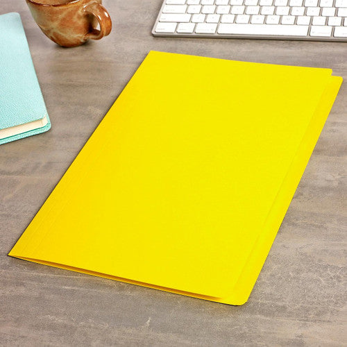 Avery Coloured Manilla Folder File A4 Box 100 Yellow