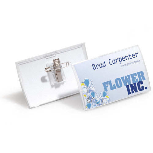 Click Fold Name Badge with Combi Clip Box 25