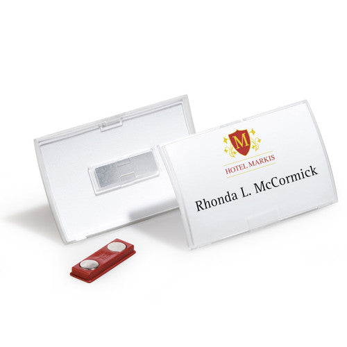 Click Fold Name Badge with Magnet Box 10