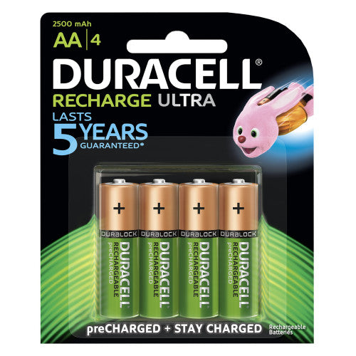 Duracell 82179812 Rechargeable Batteries AA Pack of 4