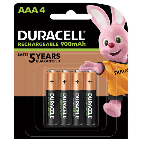 Duracell 82211925 Ultra Rechargeable AAA Batteries 900mAh Pack of 4