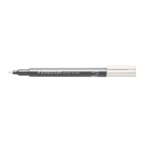 Staedtler 8321-0 Metallic Brush Marker White Box of 10