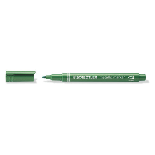 Staedtler Metallic Marker Green Box of 10 8323-553
