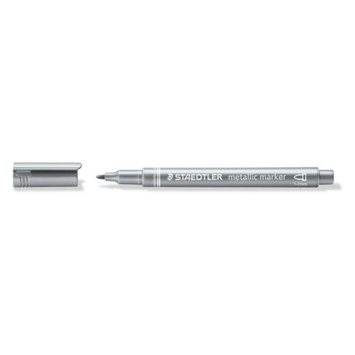 Staedtler Metallic Marker Silver Box of 10 8323-81