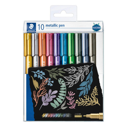 Staedtler 8323 TB10 Metallic Marker Assorted Wallet of 10