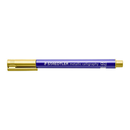 Staedtler 8325-11 Metallic Calligraphy Marker Gold Box of 10