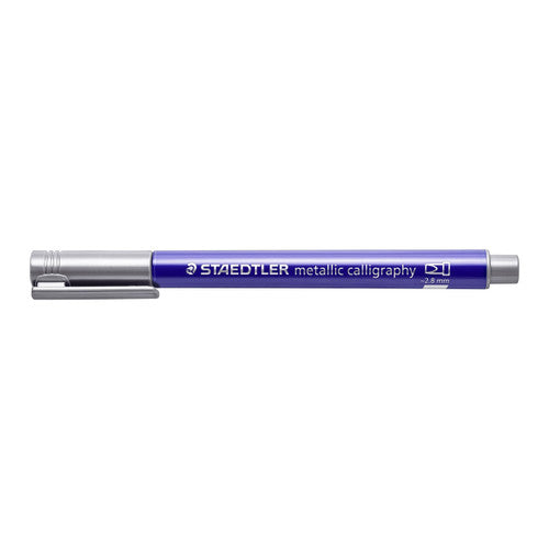 Staedtler 8325-81 Metallic Calligraphy Marker Silver Box of 10