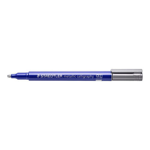 Staedtler 8325-81 Metallic Calligraphy Marker Silver Box of 10