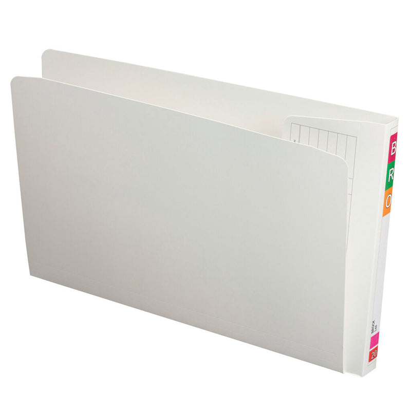 Avery White Fullvue Lateral File Foolscap 50mm Gusset Box 100
