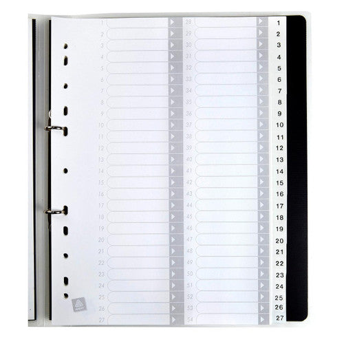 Avery Divider 1-54 Index Tabs A4 White
