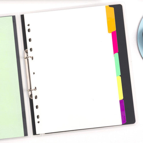 Avery Divider Mylar 5 Tabs A4 Fluorescent Multi Colours