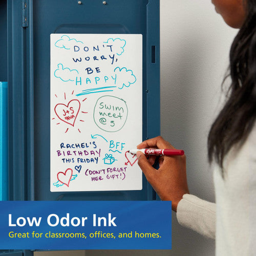 Expo 86001 Low Odour Dry Erase Markers Fine Tip Black Box 12