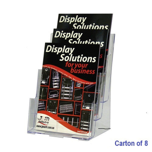 Blueprint Bulk 3 Tier A4 Brochure Holders Carton of 8