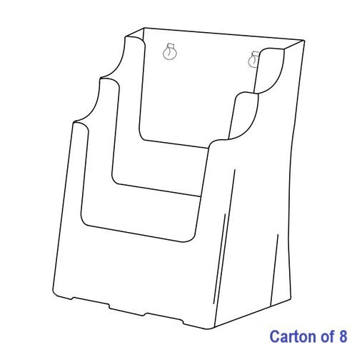 Blueprint Bulk 3 Tier A4 Brochure Holders Carton of 8