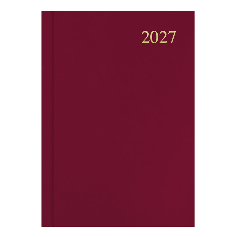 Collins Essential A5 Day To Page Maroon