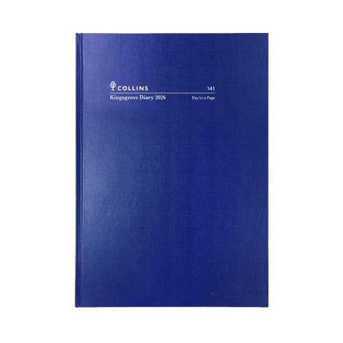 Collins Kingsgrove Diary 2026 141.P59 A4 1 Day to a Page Blue