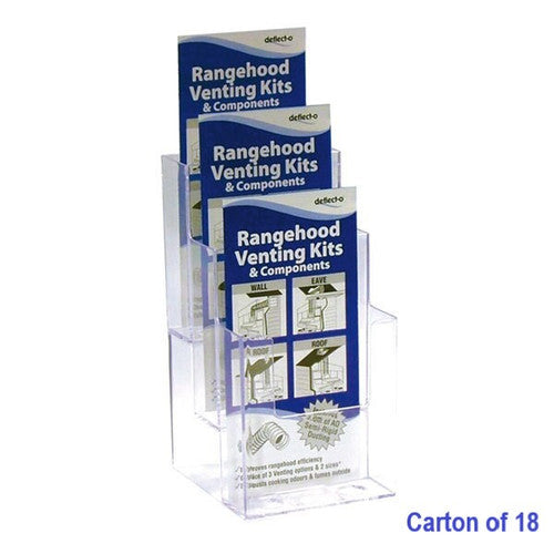 Blueprint Bulk 3 Tier DL Brochure Holders Carton of 18