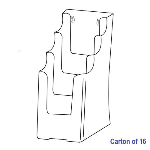 Blueprint Bulk 4 Tier DL Brochure Holders Carton of 16