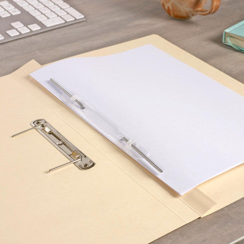 Avery Buff Spring Transfer File Black Print Foolscap 25 Pack