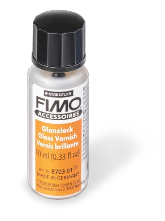 Fimo Gloss Varnish 10ml Waterbased with Brush Set of 5