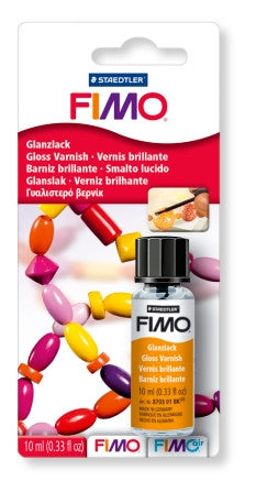 Fimo Gloss Varnish 10ml Waterbased with Brush Set of 5