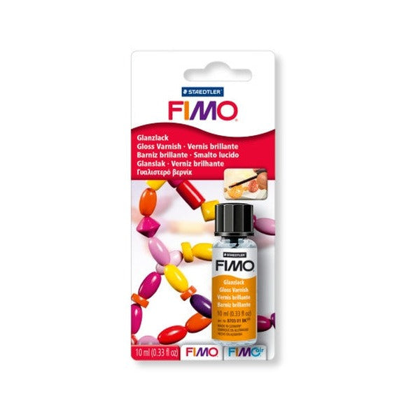 Staedtler FIMO Gloss Varnish 10ml Water-Based with Brush Set 5 8703 01 BK