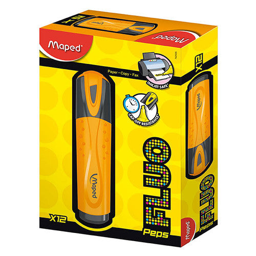 Maped Fluo Peps Highlighter Orange Box of 12