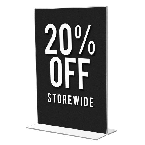 Blueprint A4 Portrait Double Sided Sign Holder 3mm Acrylic