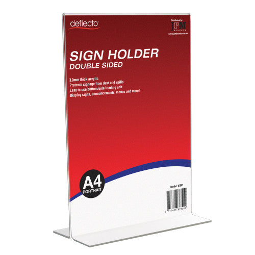 Blueprint A4 Portrait Double Sided Sign Holder 3mm Acrylic