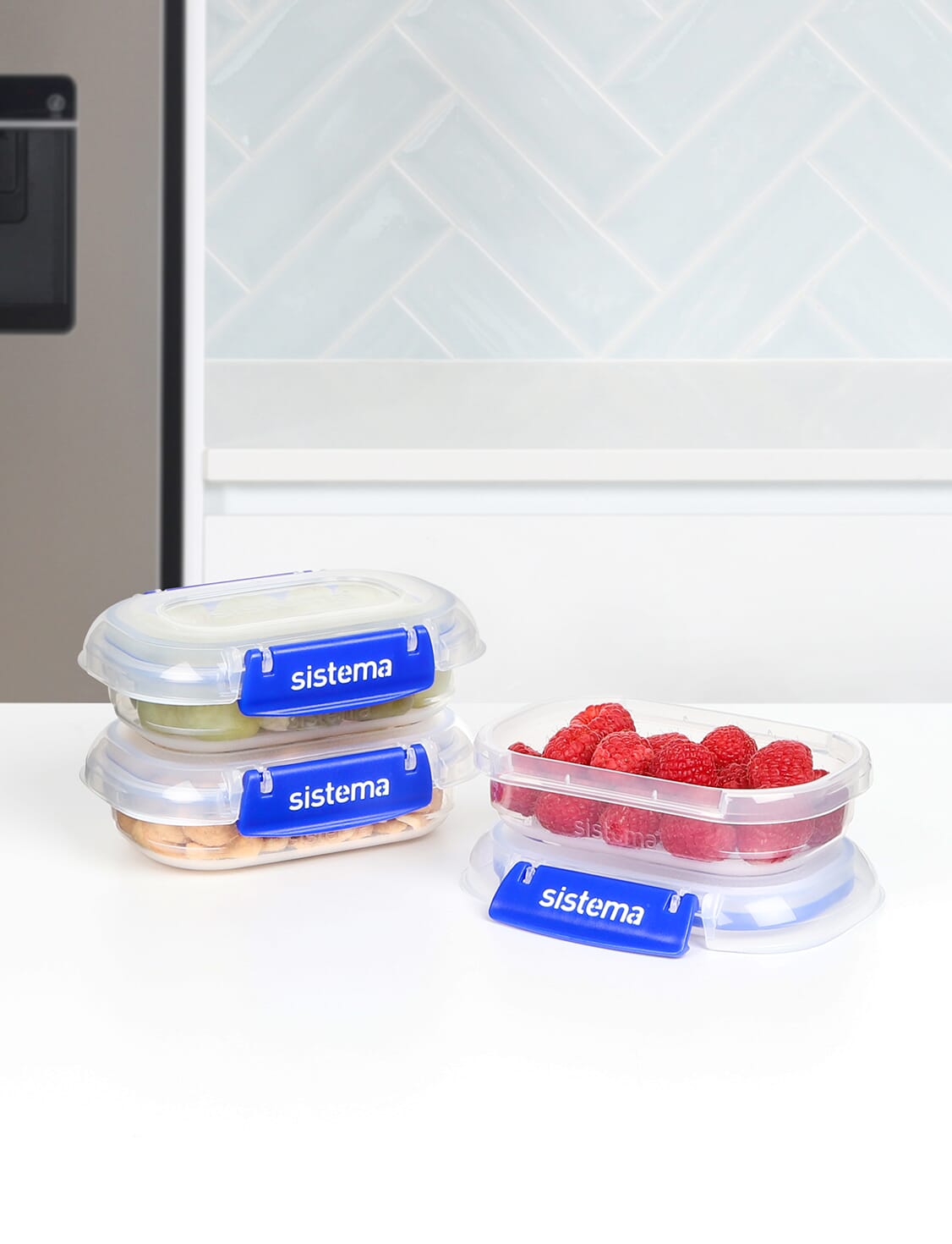 Sistema Klip It Plus 180ml containers with food