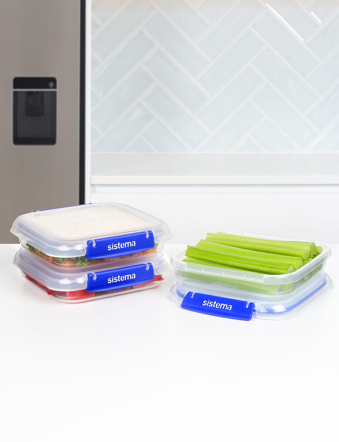 Sistema Klip It Plus 520ml containers with food