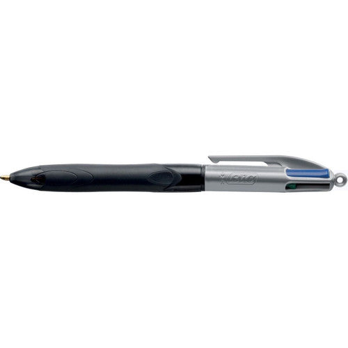 BIC 8922931.1 4 Colour Grip Pro Medium Retractable Ballpoint Pen Box of 12