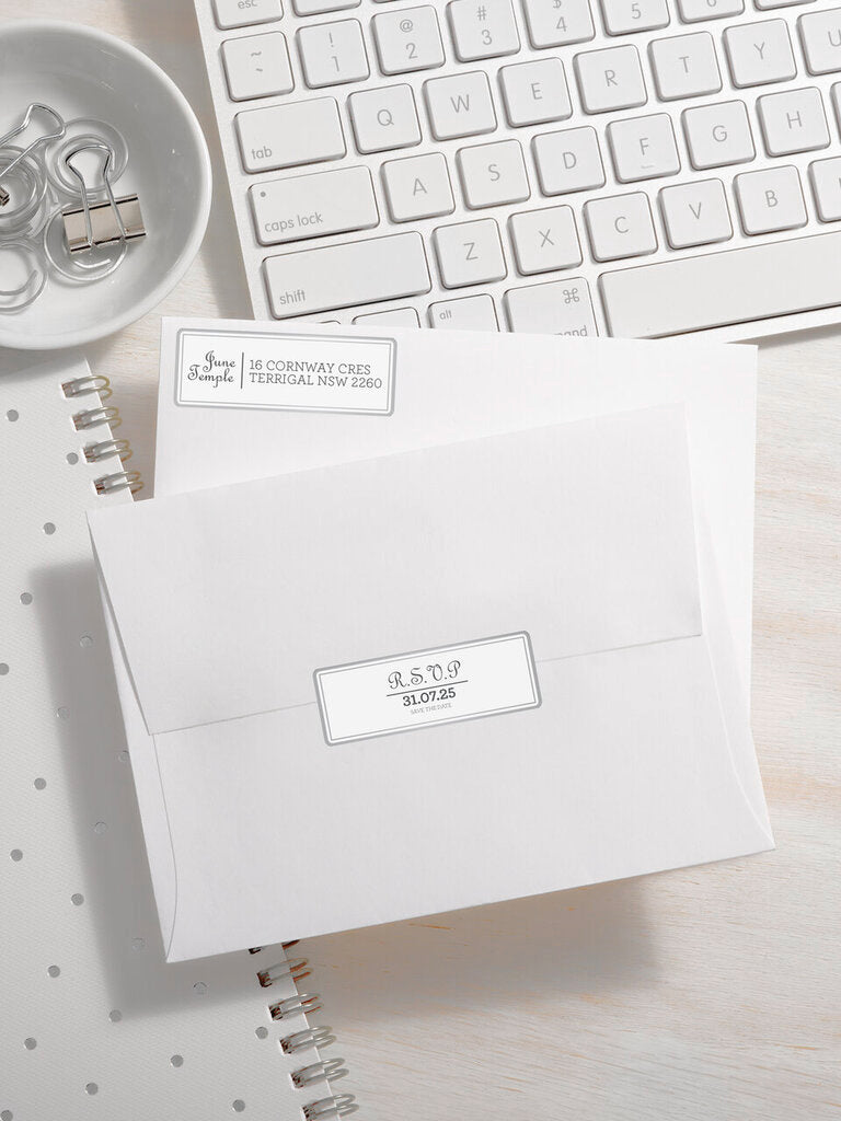 Avery Multi Use Labels With Silver Border 10 Pack – view 3