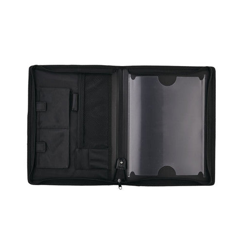 Marbig Conference Folio with Zip Black