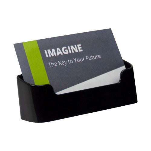 Deflecto Recycled Business Card Holder Black