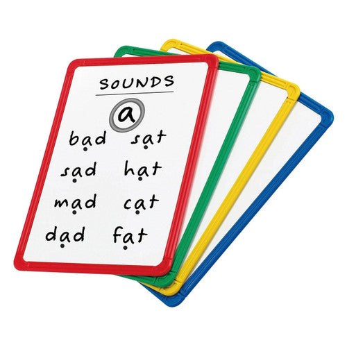 Edx Education Magnetic Plastic Framed Whiteboards Set of 4