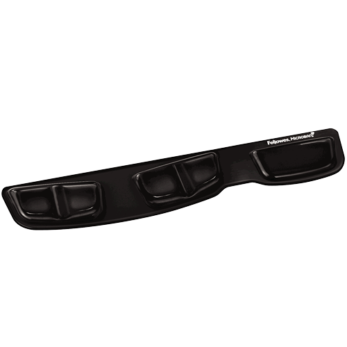 Fellowes Keyboard Palm Support Gel Clear Black