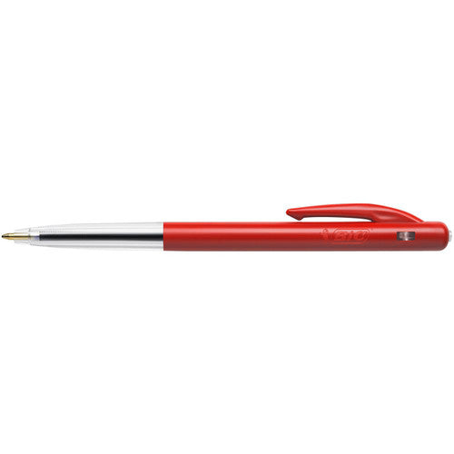 BIC 922619.2 Clic Medium Retractable Ballpoint Pen Red Box of 10