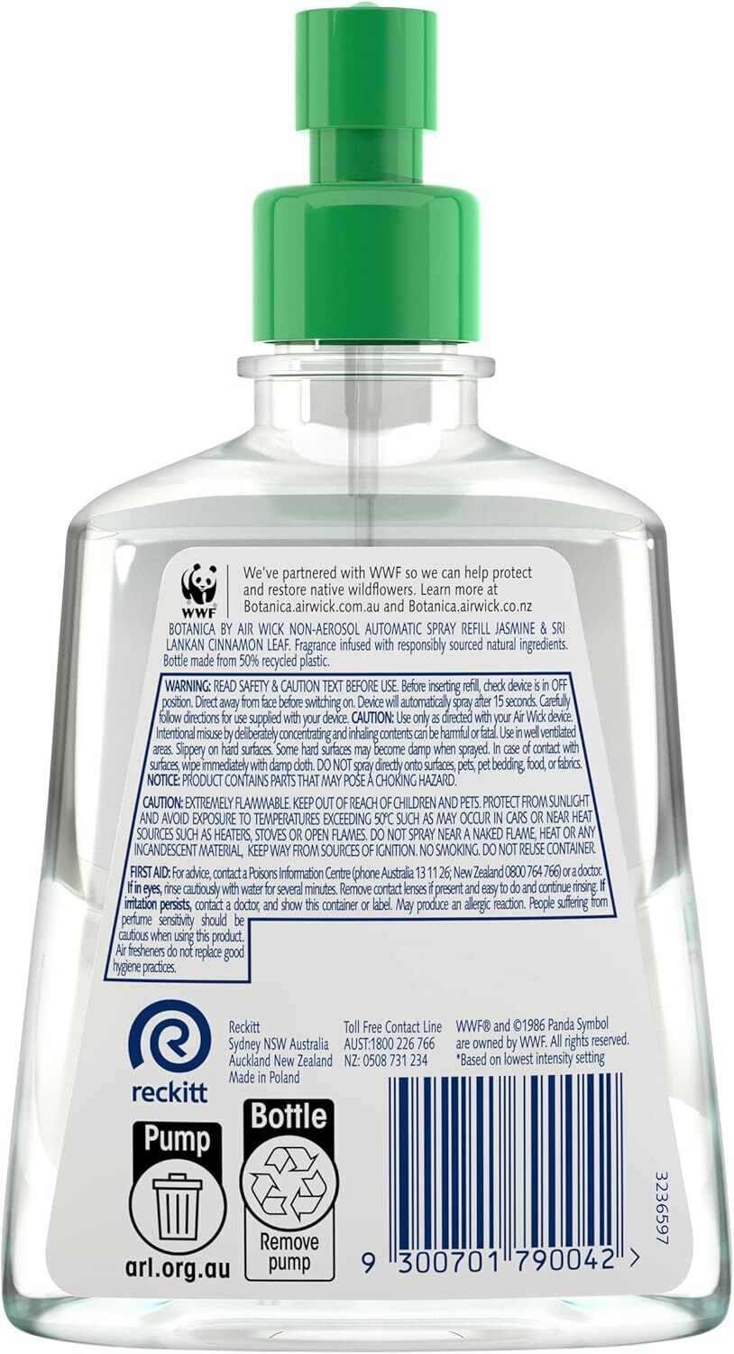 Botanica by Air Wick Jasmine and Sri Lankan Cinnamon Leaf refill