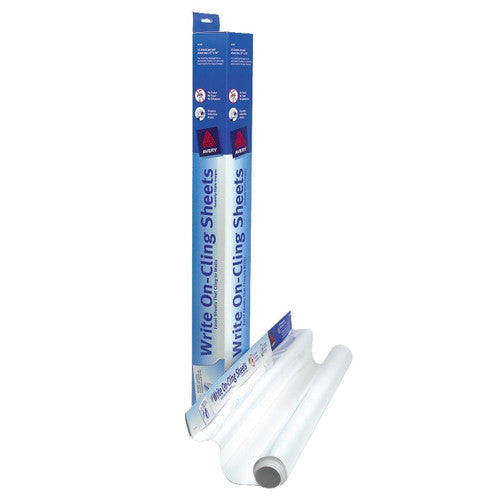 Avery Cling Sheet Write On 667 x 864mm Roll of 35 Sheets White
