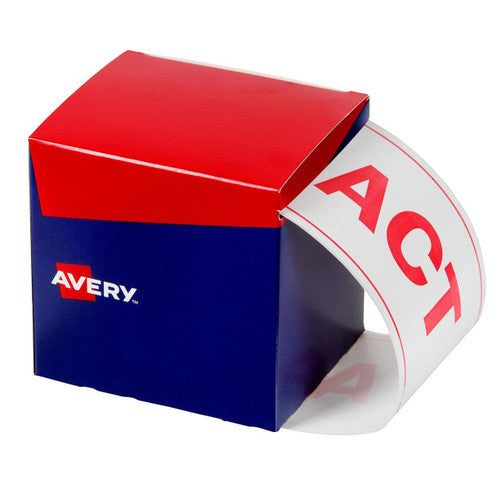 Avery ACT White Labels 550 Roll 100 x 150.4mm