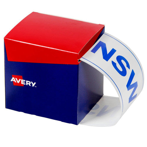 Avery NSW White Labels 550 Roll 100 x 150.4mm