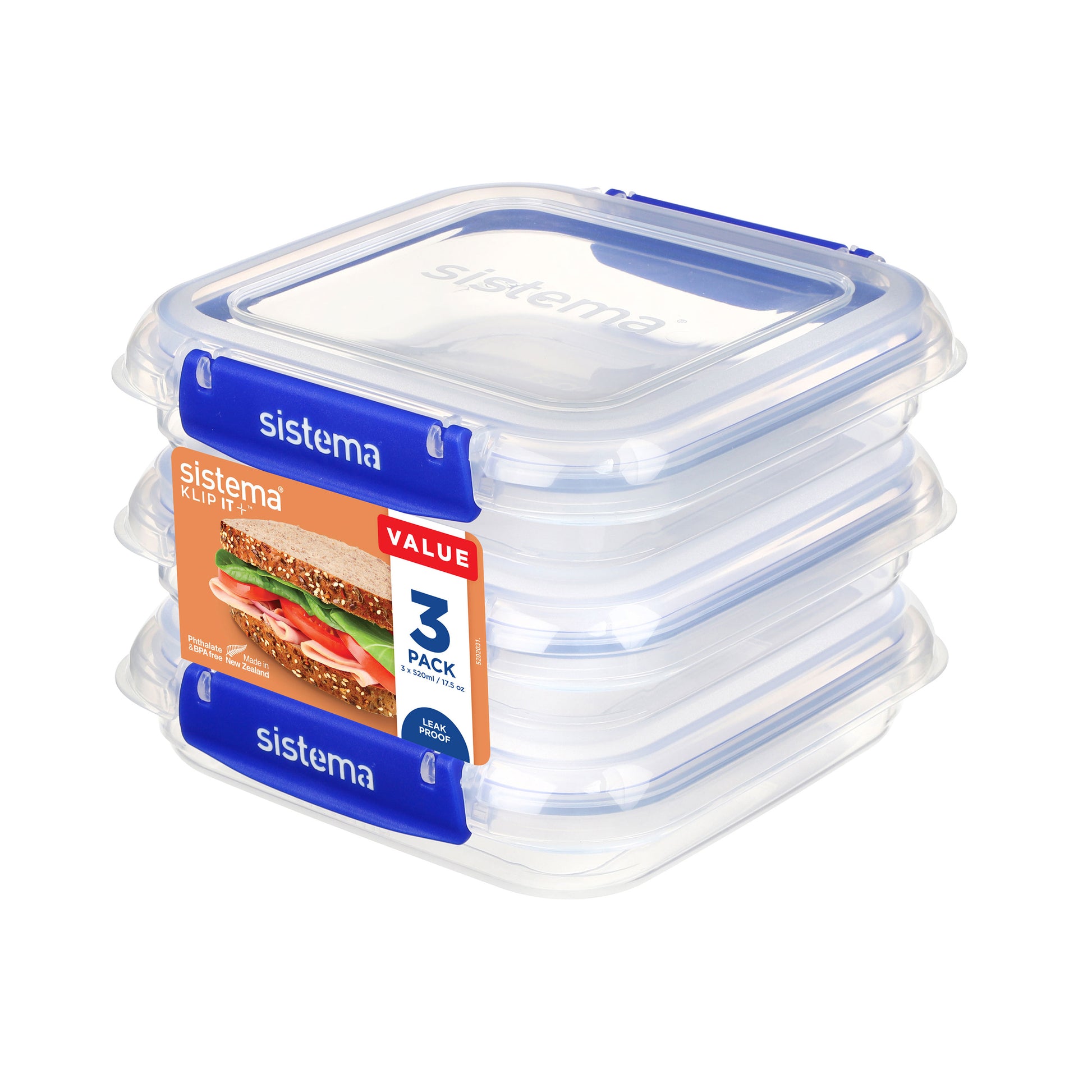 Sistema Klip It Plus 520ml Square - image 2