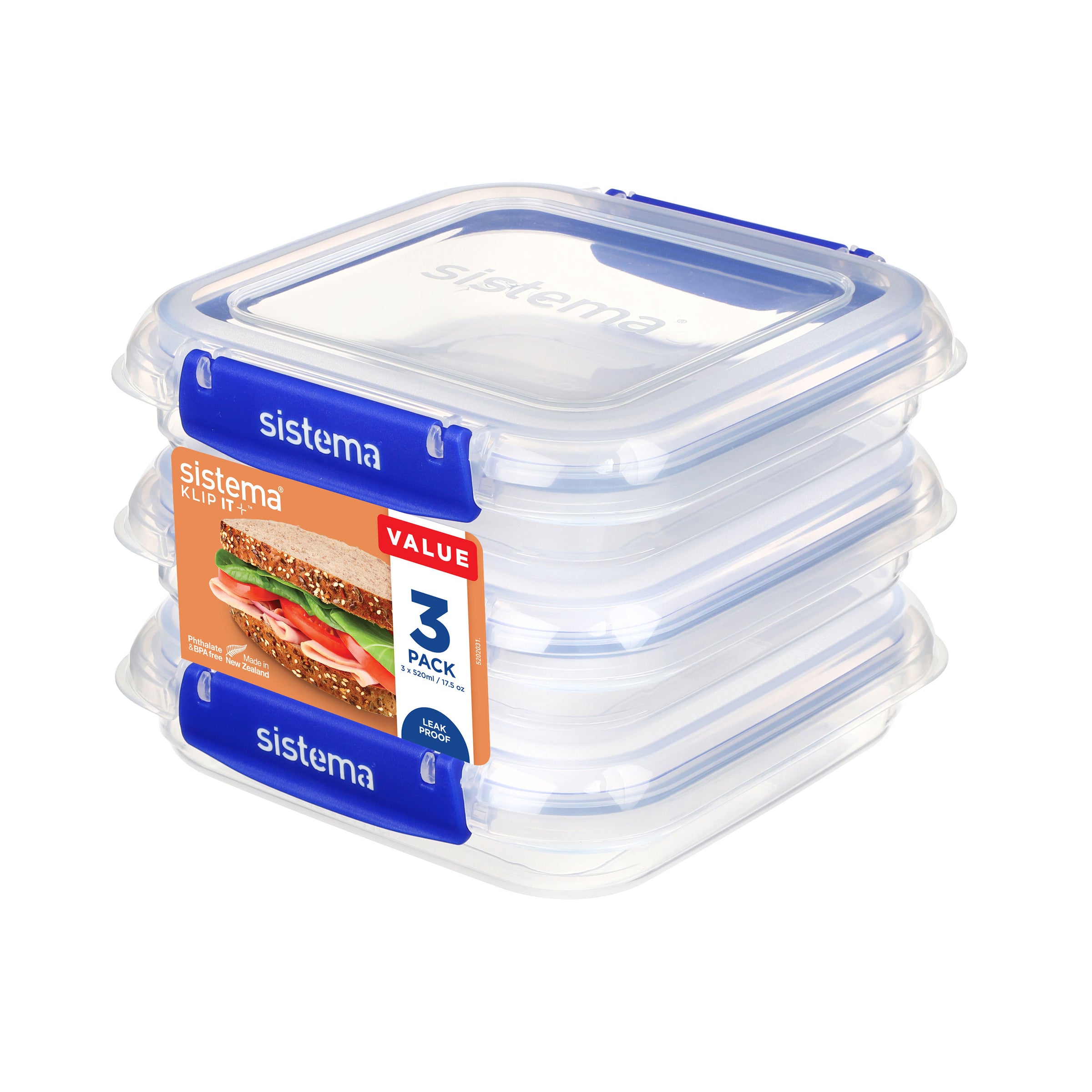 Sistema Klip It Plus 520ml Square - image 2