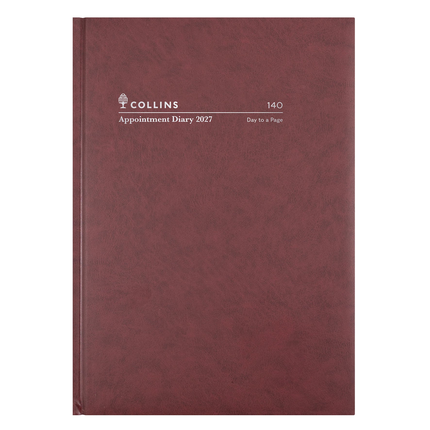 Collins A4 Appointment Day To Page Burgundy