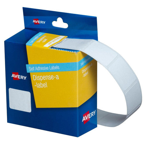 Avery White Dispenser Labels Rectangle 24 x 19mm 650 Pack