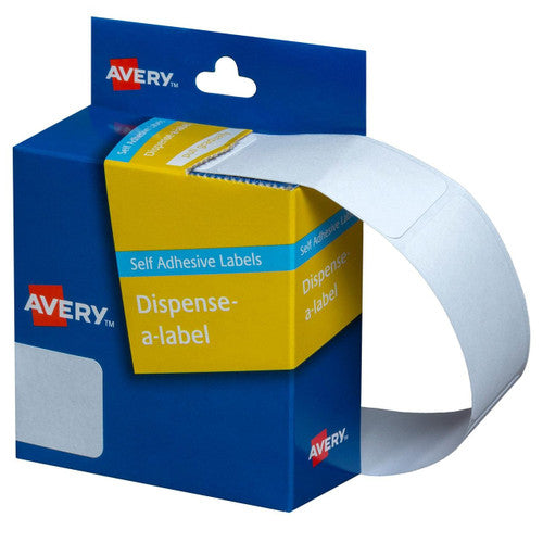 Avery White Dispenser Labels Rectangle 49 x 24mm 325 Pack